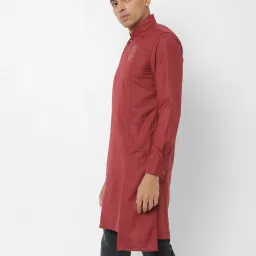 the indian garage co Full Sleeves Kurta with Insert Pockets image 2