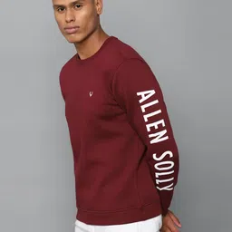allen solly Brand Print Crew-Neck Sweatshirt image 2