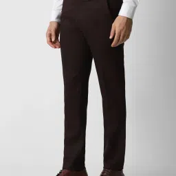 van heusen Men Slim Fit Flat-Front Trousers image 2