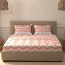 portico Morning Glory 144 TC Cotton Bedsheet image 2