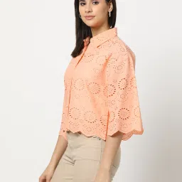 dnmx Women Schiffli Embroidered Shirt image 2