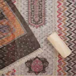 jaipur kurti Women Embroidered Unstitched Kurta Bottom Dress Material with Dupatta image 2