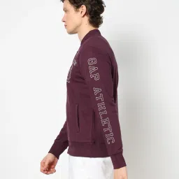 gap Solid Full-Sleeves Zipper Bomber Jacket image 2