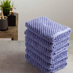 nautica Set of 6 Striped Cotton Hand Towels 24" x 16" image 2