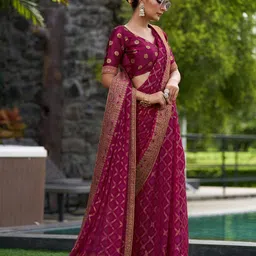 rekha maniyar Printed Saree with Contrast Border image 2