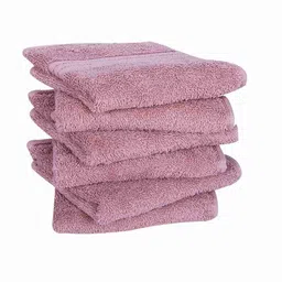 rangoli Set of 6 600 Gsm Face Towels with Stitched Detail image 2