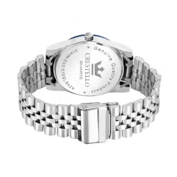 crestello CR-G021-BLU-CH Analogue Wrist Watch with Mesh Strap image 2