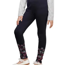 indiweaves Pack of 2 Floral Print Leggings with Elasticated Waistband image 2