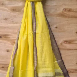 molcha by babita singh Handloom Woven Dupatta with Tassels image 2