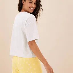 marks & spencer Pure Cotton Sunshine Pyjama Shorts image 2