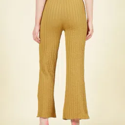 Shein Ankle Length High Rise Textured Straight Fit Pants image 2