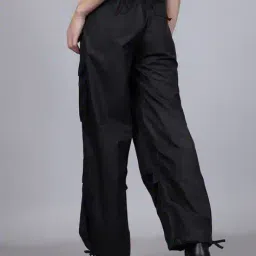 Shein High Rise Parachute Style Cargo Pants image 2