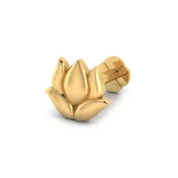 iski uski 18 KT Yellow Gold Nosepin image 2