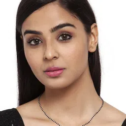 clara 925 Sterling Silver Swiss Zirconia Rope Mangalsutra image 2