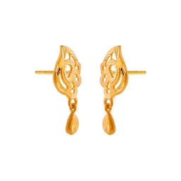p.c. chandra jewellers Yellow Gold Drop Earrings image 2