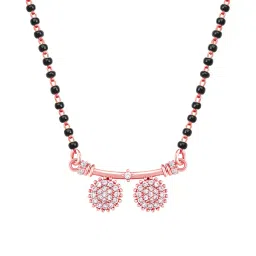 giva Rose Gold-Plated Stone-Studded Mangalsutra image 2