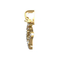 avsar Yellow Gold Stone Studded Pendant image 2