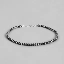 zavya Sterling Silver Beaded Anklet image 2
