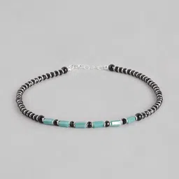 zavya Sterling Silver Beaded Anklet image 2