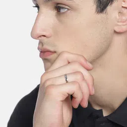 zavya Men Sterling Silver Adjustable Ring image 2