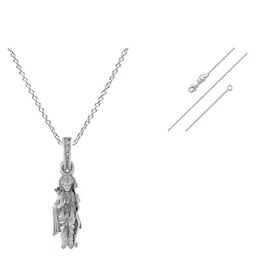 akshat sapphire Sterling Silver Ram Pendant with Chain image 2