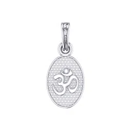 akshat sapphire Sterling Silver Om Pendant with Chain image 2
