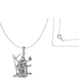 akshat sapphire Sterling Silver Goddees Kaali Pendant with Chain image 2