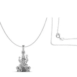 akshat sapphire Sterling Silver Maa Kamakshii Pendant with Chain image 2