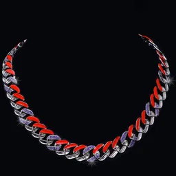 hiflyer jewels Sterling Silver Crazy Iced Out Cuban Chain image 2