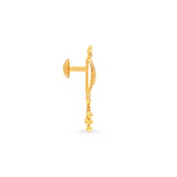 malabar gold & diamonds Yellow Gold Drop Earrings image 2