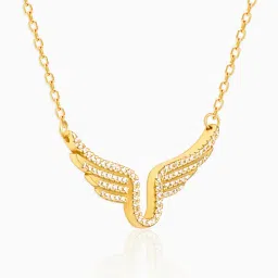 giva Sterling Silver Gold-Plated Stone-Studded Necklace image 2