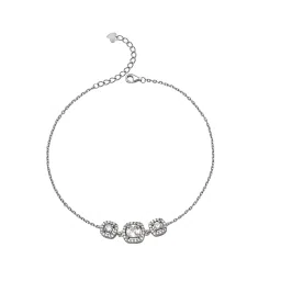 silberry Women Sterling Silver Stone-Studded Bracelet image 2