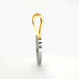 valanova Women Yellow Gold Lab Grown Diamond-Studded Pendant image 2