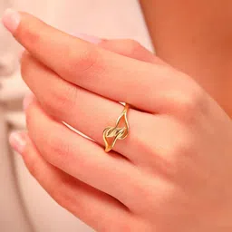 zavya Women Sterling Silver Gold-Plated Ring image 2