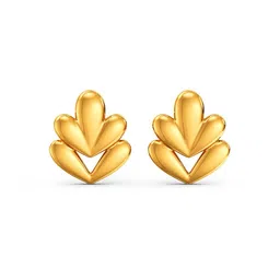 joyalukkas Women Yellow Gold Stud Earrings image 2