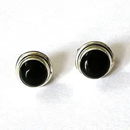 arte Women Sterling Silver Stone-Studded Stud Earrings image 2