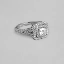 zavya Women Sterling Silver Stone-Studded Ring image 2