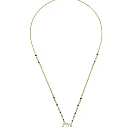 p n gadgil jewellers Women Yellow Gold Modern Flow Modern Mangalsutra image 2