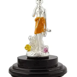 silverspot jewel Pure Silver Swami Narayanan Idol image 2