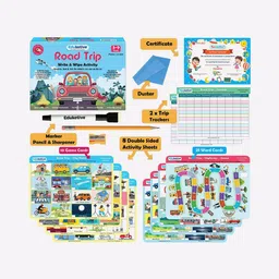 eduketive Road Trip Write & Wipe Reusable Activity Set image 2