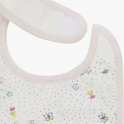 mothercare Pack of 3 Spring Flower Newborn Bibs image 2