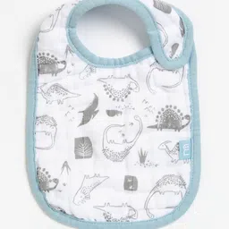 mothercare Pack of 3 Dino Muslin Bibs image 2