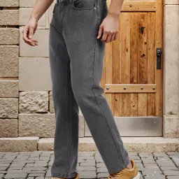 Shein Full Length Fixed Waist Light Wash Jeans image 2