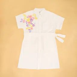 pantaloons junior Girls Floral Print Shirt Dress  image 2