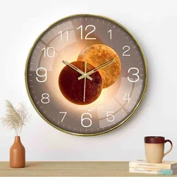 random Numeric Round-Shaped Wall Clocks image 2