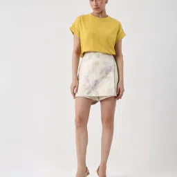 rareism Women Floral Print Straight Skirt image 2