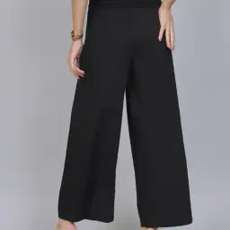 Shein Ankle Length High Rise Smocked Waist Straight Fit Pants image 2