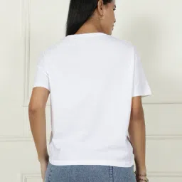 Shein Casual Graphic Chest Print Short Sleeve T-Shirt image 2