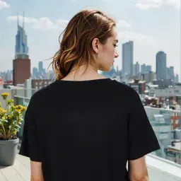 Shein Drop Shoulder Typographic Chest Print Boxy Fit Tshirt image 2