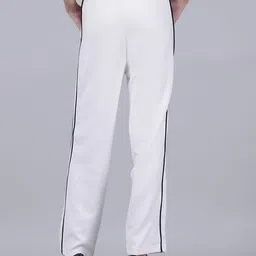 Shein Full Length Pintuck Track Pants with Side Contrast Piping image 2